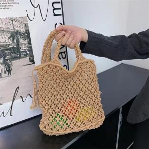 かごバッグ レディース トートバッグ 夏 大容...の詳細画像3