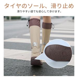 レインシューズカバー 防水 靴カバー 自転車 ...の詳細画像3