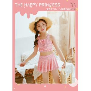 水着 女の子 セパレート 半袖 キッズ 女児 ...の詳細画像3