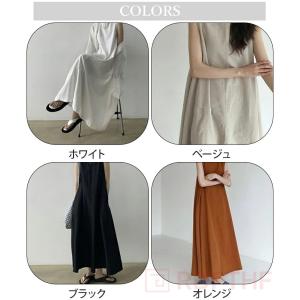 ワンピース レディース 夏 ロング ノースリー...の詳細画像4
