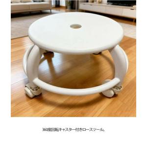 キャスター付き 作業用スツール ロースツール ...の詳細画像5