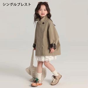 子供用 トレンチコート 女の子 ガールズ アウ...の詳細画像2