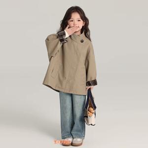 子供用 トレンチコート 女の子 ガールズ アウ...の詳細画像3