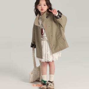 子供用 トレンチコート 女の子 ガールズ アウ...の詳細画像4