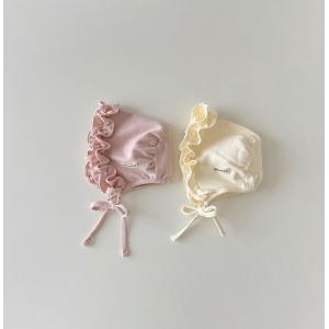 ベビー ボンネット帽子 赤ちゃん フリル付きボ...の詳細画像3