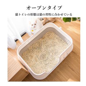 大型 猫トイレ キャットトイレ 開放式 オープ...の詳細画像2