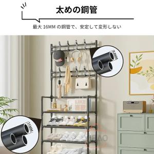 シューズラック オープンラック 大容量 ハンガ...の詳細画像5