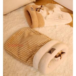爆買い ペットベッド 猫 布団 猫寝袋 猫布団...の詳細画像5