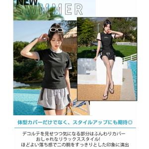 水着 レディース 体型カバー フィットネス水着...の詳細画像4