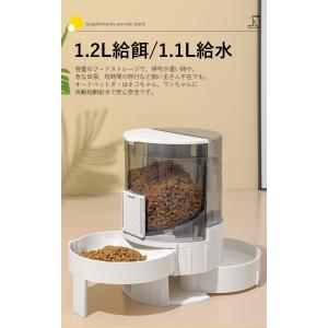 ペット用 自動給餌器 給水器 一体型 猫 犬 ...の詳細画像4