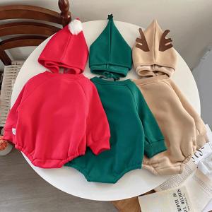 爆買い クリスマスベビー服 トナカイロンパース...の詳細画像4