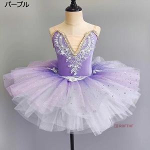 子供 バレエ ダンス衣装 ワンピース 7色 花...の詳細画像4