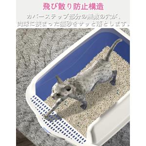 大型 猫トイレ キャットトイレ 猫 ネコ 開放...の詳細画像3