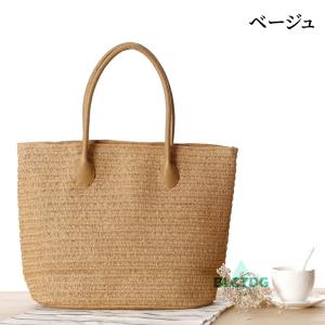 かごバッグ トートバッグ 夏 大容量 かご バ...の詳細画像4
