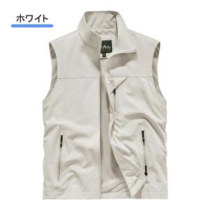 ベスト メンズ メッシュ ゴルフベスト お釣り...の詳細画像3