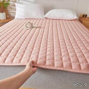 敷きパッド 厚手 一体型 ボックスシーツ シン...の詳細画像3