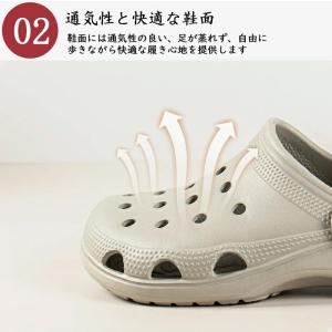 サンダル メンズ 靴 2WAY 軽量 厚底 軽...の詳細画像3
