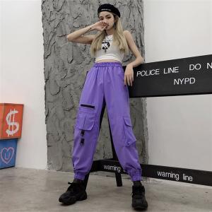 カーゴパンツ レディース ハイウエストパンツ BF風