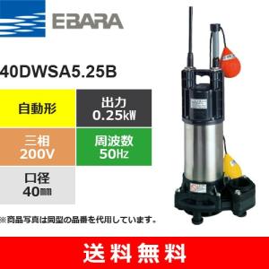 荏原製作所（EBARA） 40DWSA5.25B (自動形　50Hz 三相・200V) 樹脂製汚水・雑排水用水中ポンプ｜aquaearth