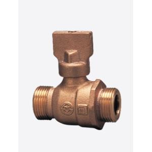 メル48486 甲形ボール止水栓 平行おねじ 蝶ハンドル｜前澤給装工業株式会社