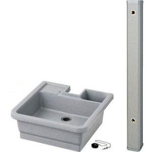 カクダイ（KAKUDAI） 624-026(水栓柱) + 624-912(水栓柱パン) セット