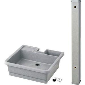 カクダイ（KAKUDAI） 624-026(水栓柱) + 624-912(水栓柱パン) セット