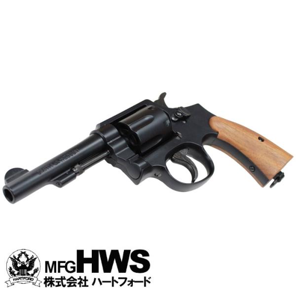 【在庫処分】HWS S&amp;W ビクトリーモデル 4インチ 発火モデルガン HW ブルーブラック・フィニ...