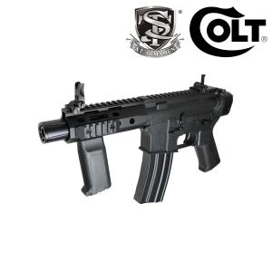 【メーカー別セール・S&T】S&T M4 ピストル　チャレンジャーライン G3電動ガン BK（COLT　刻印）｜aquamall