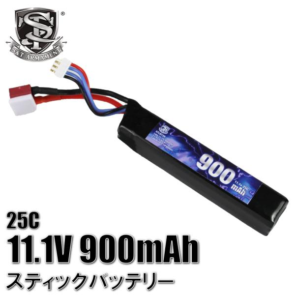 【メーカー別セール・S&amp;T】Lipo 11.1v 900mAh ミニタイプ Tコネバッテリー(16*...