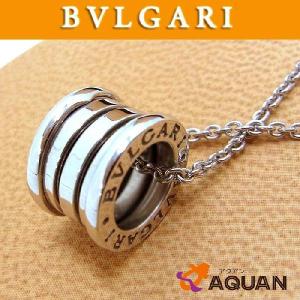 BVLGARI　ブルガリ　B-zero　ビーゼロ　ネックレス ペンダントトップ　ホワイトゴールド　男女兼用｜aquankyoya