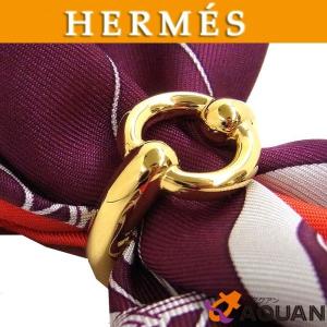 HERMES　エルメス　スカーフリング　モー　ゴールド  新品同様　美品｜aquankyoya