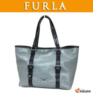 FURLA　フルラ　トートバッグ　FURLA UOMO COLLECTION　レザー　グレー　メンズ　男性　男女兼用　新品同様｜aquankyoya