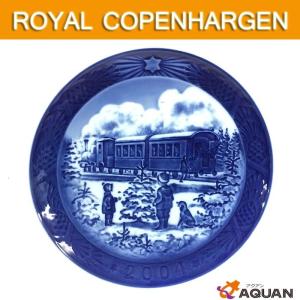 セール ROYAL COPENHAGEN ロイヤルコペンハーゲン イヤープレート 2004年版 Awaiting the Christmas Train 未使用 7470｜aquankyoya