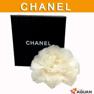 CHANEL　シャネル　カメリア　コサージュ　ブローチ　ホワイト　白　アクセサリー　小物　保存箱有り｜aquankyoya