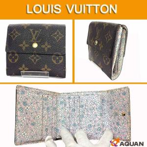 大特価セール！　LOUIS　VUITTON　ルイヴィトン　ポルトフォイユ・エリーズ 二つ折り財布　Wホック　折財布　モノグラムフルリ　M60235｜aquankyoya