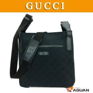 大特価セール！　GUCCI　グッチ　ショルダーバッグ　グッチ　斜め掛けショルダー　ショルダーバッグ　WG　GGキャンバス×レザー　ブラック　黒　送料無料｜aquankyoya