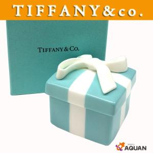 TIFFANY&CO.　ティファニー　T&C　小物入れ　ティファニーブルーボックス　陶器　未使用｜aquankyoya