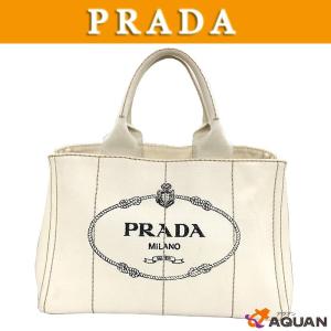 PRADA　プラダ　カナパ　BN1877　トートバッグ　キャンバス　GREZZO アイボリー　送料込み｜aquankyoya