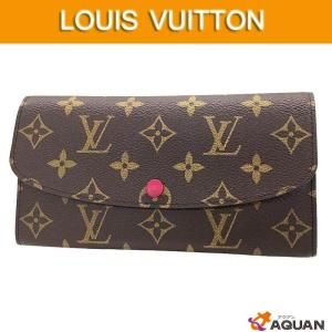 LOUIS　VUITTON　ルイヴィトン　モノグラム　長財布　ポルトフォイユ・エミリー　M6069　フューシャ　送料込み｜aquankyoya