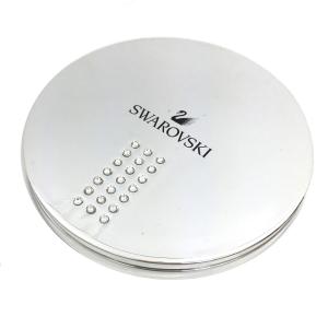 レターパックライト発送 全国送料無料 SWAROVSKI スワロフスキー 鏡 コンパクトミラー 未使用 中古 aq6138｜aquankyoya