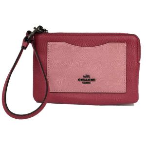 レターパックライト発送 送料無料 COACH コーチ レザー リストレット ポーチ 小物入れ aq6881｜aquankyoya