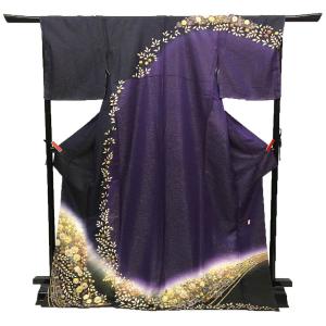 セール 京やB054 正絹 訪問着 付け下げ 附下 絹100％ 作家物 落款有り