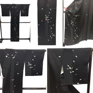 京やB079 特選訪問着 正絹 高級ちりめん訪...の詳細画像1
