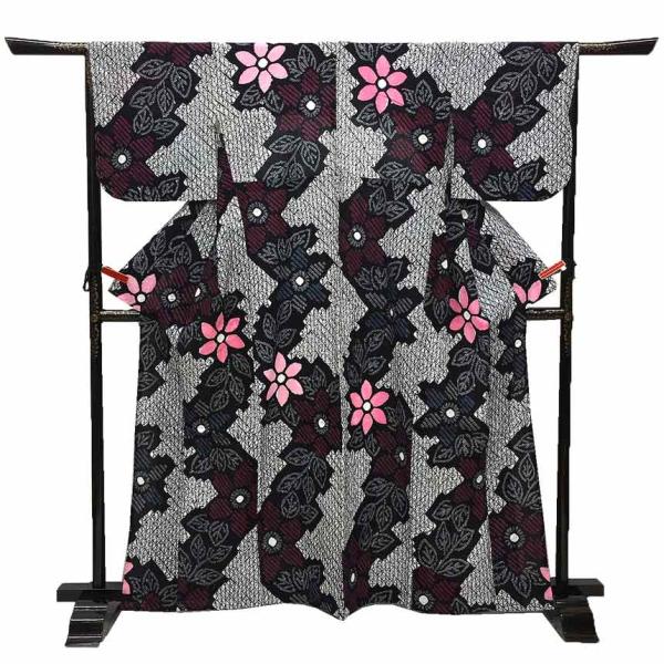 京やI487 絞りの浴衣 本絞り ゆかた YUKATA  高級絞りの浴衣 有松鳴海絞 有松絞り 伝統...