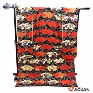 本振袖 引き振袖 正絹 紫色 花柄 古典 刺繍 結婚式 裄66cm 身丈181cm B