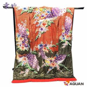 色打掛 正絹 鶴 刺繍 クリーム 打掛 花嫁衣裳 婚礼 リサイクル 中古 ブライダル ウエディング 着物 5012 色打掛 正絹 鶴 刺繍 クリーム 打掛 花嫁衣裳 婚礼 リサイクル 中古