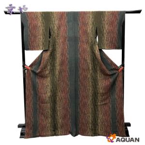 京やC095 正絹 小紋 江戸小紋 行儀文様 伝統工芸 ドット柄 水玉文様