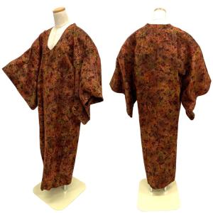 セール 京やM054 正絹 道中着 広衿 セミロング丈 裄69以上 裄長め 板