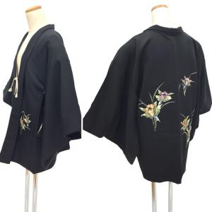 千♡✿裄丈68✿アンティーク長羽織♪鹿の子絞り♪地紋入り♪正絹 お正月に♪ 1582756.jpg