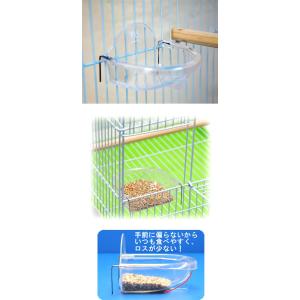 サンコー 浅型バード食器 (M) 小鳥のエサ入れの詳細画像2